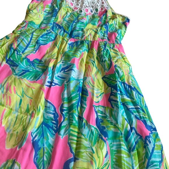 Lilly Pulitzer Kinley Dress Pink Sunset Local Flavor Tropical Beach Size 2 Women - Picture 5 of 14